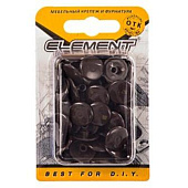 Заглушки на меб.стяжку 7мм тем.корич (50 шт) "Element"