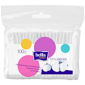 Ватные палочки Bella пакет 100шт Ватные палочки Bella пакет 100шт
