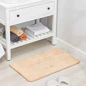 Коврик для ванной с эффектом памяти 50х80см Memory foam бежевый 7136275 Savanna