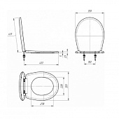 Сиденье для унитаза Каскад металические крепления Орион,Евро,Ресса,Находка,Уют,Ультра Инкоэр Сиденье для унитаза Каскад металические крепления Орион,Евро,Ресса,Находка,Уют,Ультра Инкоэр