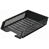 Лоток горизонтальный для бумаг BRAUBERG-MAXI с пазами, А4 (358х272х75,5 мм), сетчатый,черный,231141 Лоток горизонтальный для бумаг BRAUBERG-MAXI с пазами, А4 (358х272х75,5 мм), сетчатый,черный,231141