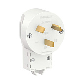 Вилка силовая СП Blanca 2P+E 32А 250В бел. SE BLNSV003231 Вилка силовая СП Blanca 2P+E 32А 250В бел. SE BLNSV003231