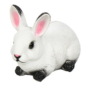  Копилка Кролик №1 Белый с чёрным, h 15 см, гипс, G014-15-103K 