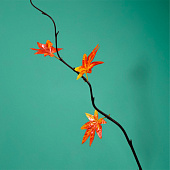 Интерьерный декор из бамбука, листья пластик 200 см оранжевый 7779959 Интерьерный декор из бамбука, листья пластик 200 см оранжевый 7779959