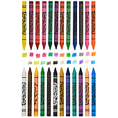  Карандаши восковые 24цв Каляка-Маляка, круглые, 8 мм, КВКМ24 