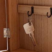 Ключница настенная «KEYS с сердечком и бантом», дерево 10499009 Ключница настенная «KEYS с сердечком и бантом», дерево 10499009