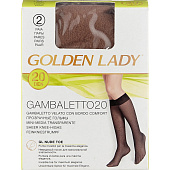  Гольфы GOLDEN LADY Gambaletto 20 Daino 0, 2 пары 