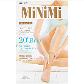  Женские носки MINIMI Brio 20, 2 пары, цвет Bianco, размер единый 
