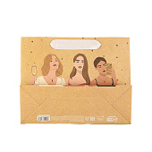 Пакет крафтовый подарочный «Люби себя», 22 х 17,5 х 8 см, 7188207 Пакет крафтовый подарочный «Люби себя», 22 х 17,5 х 8 см, 7188207