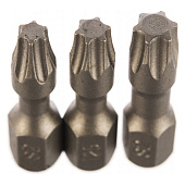 Набор бит №3 Torx20,25,30-25мм (3 шт) "Quadro Torsion"