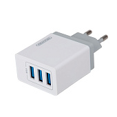 Зарядное устройство (адаптер) 220V 15W USBx3 (3A) SKYWAY белый Зарядное устройство (адаптер) 220V 15W USBx3 (3A) SKYWAY белый