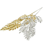 Декор блеск «Миртовая ветвь», 13?31 см, МИКС (золото, серебро) 3544387 Декор блеск «Миртовая ветвь», 13?31 см, МИКС (золото, серебро) 3544387