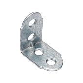  Угол мебельный узкий 25х25х17x1,5мм, цинк 