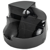  Подставка-органайзер BRAUBERG DELTA, 6 отделений, 130х130х90 мм, черная, 238100 