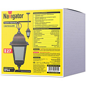 Светильник садово-парковый 4-гранник 80480 Е27 подвесной чернен медь IP40 /Navigator