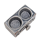 Подсвечник керамика на 2 свечи "Растительный узор" МИКС 5х12х8 см 7985102 Подсвечник керамика на 2 свечи "Растительный узор" МИКС 5х12х8 см 7985102