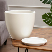 Горшок цветочный "Колор гейм" белый 8,9л 7723878 Горшок цветочный "Колор гейм" белый 8,9л 7723878