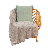 Чехол на подушку SL Home TASSEL 45х45 см, цв. оливковый   10068679