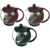 Чайник заварочный 500 мл стекло, пластик, 3 цвета 850-156 Чайник заварочный 500 мл стекло, пластик, 3 цвета 850-156