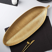 Блюдо для фруктов Доляна «Золотой лист», 59х22 см 9228556 Блюдо для фруктов Доляна «Золотой лист», 59х22 см 9228556