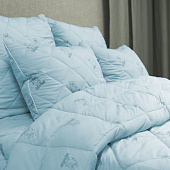  Подушка 50х70 стеганая ОдеялSon Сова голубой ПСС-6155у 