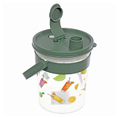  Набор: кувшин ,пластик, 850мл "Летний зной", кружки 300мл 728-098 