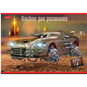 Альбом для рисования А4 16л скрепка Дизельпанк серия, 16А4В Альбом для рисования А4 16л скрепка Дизельпанк серия, 16А4В