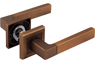 Ручка дверная Нора-М квадрат 109К AL, матовый кофе Ручка дверная Нора-М квадрат 109К AL, матовый кофе