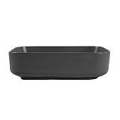 Раковина накладная Вега 500х390х130 серая матовая AQ5515-MG Aquatek