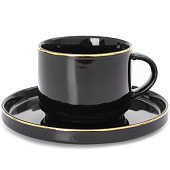 Чайная пара BLACK GOLD 200мл DM3015