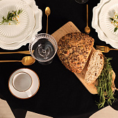  Скатерть (саржа) d146 Этель Home чёрный 10472196 