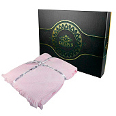 Покрывало 200х220 вафельное жаккард розовый Покрывало 200х220 вафельное жаккард розовый