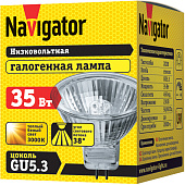 Лампа галоген. Navigator JCDR GU5.3 35Вт 220В