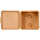 Коробка распаячная ОП КМ 65х65х50 IP54 откид. крышка 4 ввода сосна IEK Коробка распаячная ОП КМ 65х65х50 IP54 откид. крышка 4 ввода сосна IEK