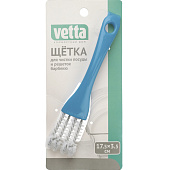 Щетка для чистки посуды и решеток барбекю VETTA 17,5х3,5см , пластик, металл 441-120