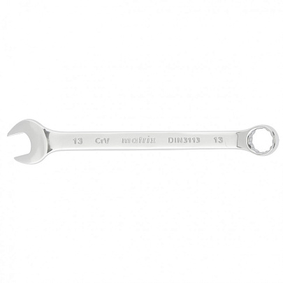  Ключ комбинированный 13мм, CrV, полированный хром 