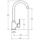 Смеситель для кухни Fin R-излив FN519 Voda Смеситель для кухни Fin R-излив FN519 Voda
