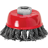 Щетка "чашка" для УШМ 75 мм, М14 круч. пров. 0.5 мм Matrix Щетка "чашка" для УШМ 75 мм, М14 круч. пров. 0.5 мм Matrix