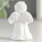  Сувенир Белоснежный ангел в платье с цветами, 5,2х3,3х3 см, полистоун, 5431778 