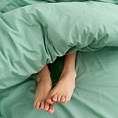  Простыня на резинке 140х200 Цвет Эмоций поплин, хлопок, шалфей, 1578 