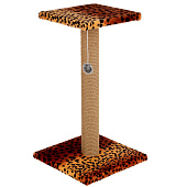  Когтеточка Столбик с площадкой и игрушкой, 30 х 56 см, джут, микс, 3677161 