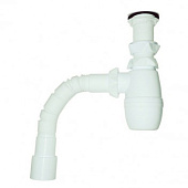  Сифон для мойки WIRQUIN Минор 1 1/4"х40 гибкая труба 40х40/50 800мм 30718050 