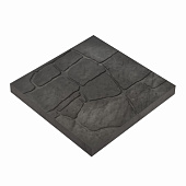 Полимер-песчанная плитка "Дикий камень" 330х330х25, серый Полимер-песчанная плитка "Дикий камень" 330х330х25, серый