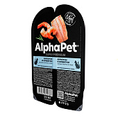  Влажный корм AlphaPet Superpremium для стерилизованных кошек, 80 г, анчоус/креветки в соусе 