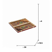 Игра настольная "Нарды", L39 W19,5 H4 см Игра настольная "Нарды", L39 W19,5 H4 см