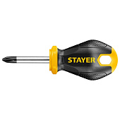 Отвертка PH2x38мм, двухкомпонентная рукоятка, магнитный наконечник STAYER Отвертка PH2x38мм, двухкомпонентная рукоятка, магнитный наконечник STAYER