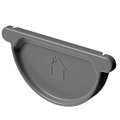 Docke STAL STANDARD Заглушка желоба D125 RAL 7024, темно-серый