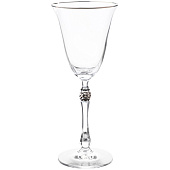 Набор бокалов для белого вина Crystal Bohemia Parus "Отводка платина, платиновый шар" 185мл (6шт) БСС0246 Набор бокалов для белого вина Crystal Bohemia Parus "Отводка платина, платиновый шар" 185мл (6шт) БСС0246
