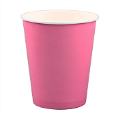  Стакан бумажный однотонный, цвет розовый, объем 250 мл, набор 10 штук 9556744 