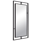Зеркало интерьерное настенное в прямоугольном корпусе из металла 80х45 см черный 8045-Z1 Зеркало интерьерное настенное в прямоугольном корпусе из металла 80х45 см черный 8045-Z1